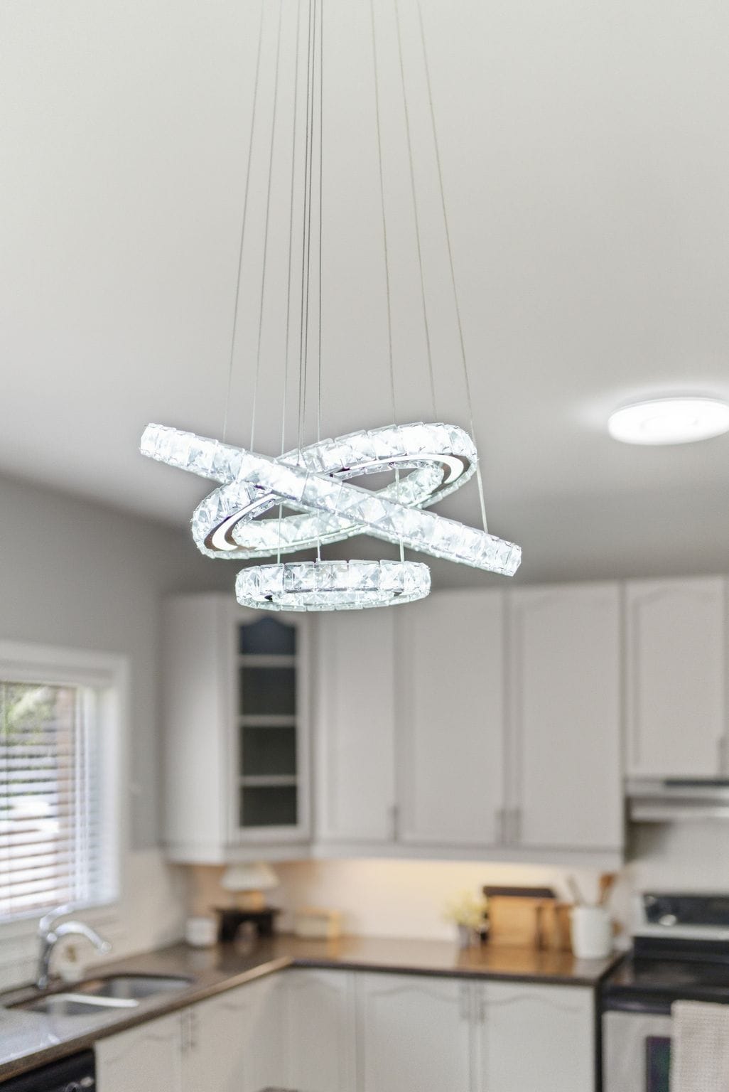 Kitchen light fixture detail at 131 Rushworth Drive, Ajax
