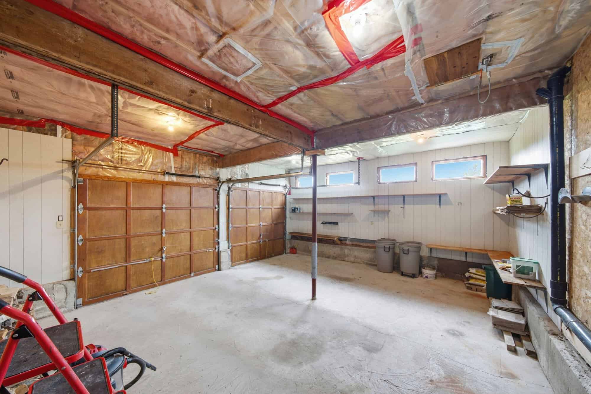 Interior of the double attached garage at 17 Ontoro Blvd, South East Ajax