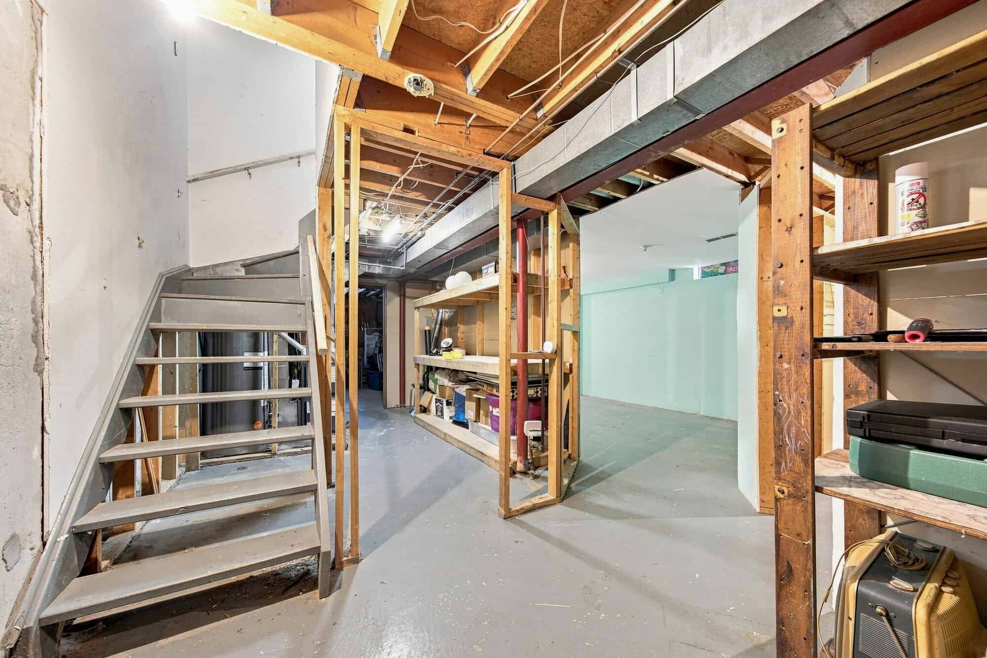 Partially finished basement recreation space at 22 Kipling Cres, South Ajax, listed by Laura McBride, Ajax REALTOR®