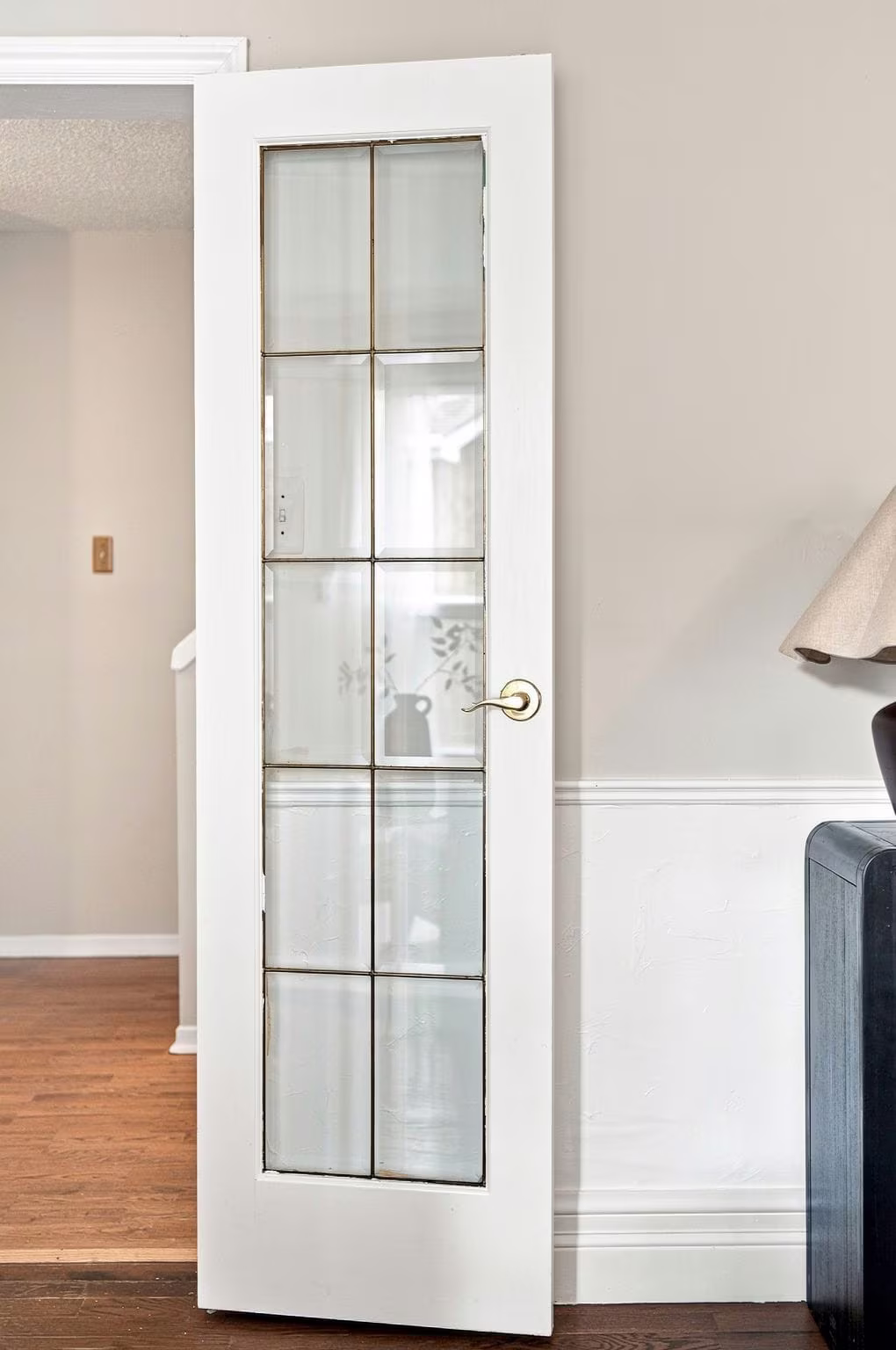 Glass-panel French door on the main floor at 22 Kipling Cres, South Ajax, listed by Laura McBride, Ajax REALTOR®