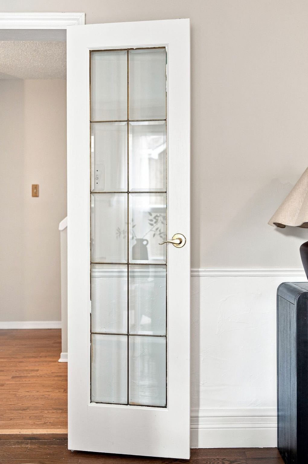 Glass-panel French door on the main floor at 22 Kipling Cres, South Ajax, listed by Laura McBride, Ajax REALTOR®