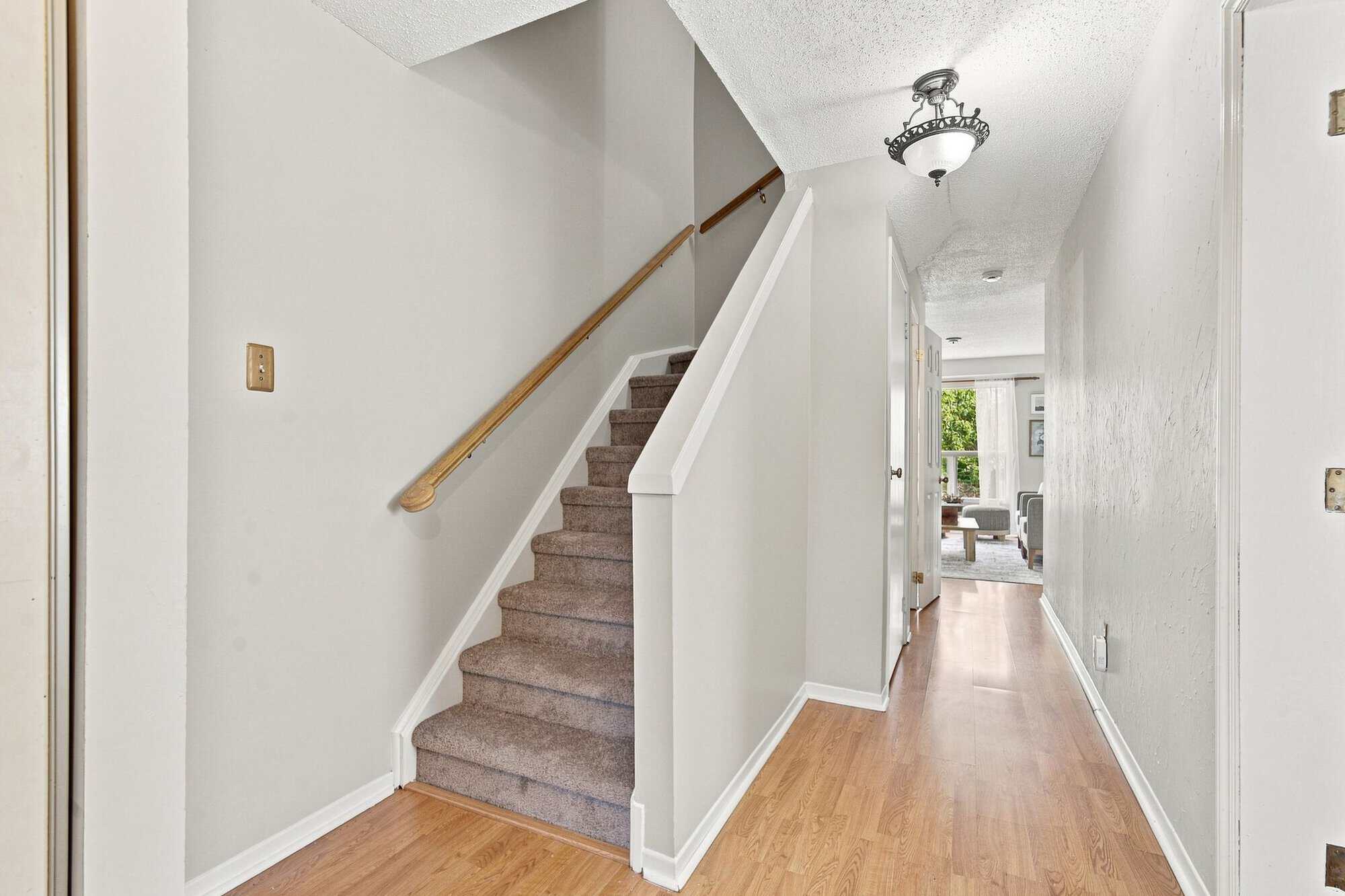 Staircase leading to the second level at 22 Kipling Cres, South Ajax, listed by Laura McBride, Ajax REALTOR®