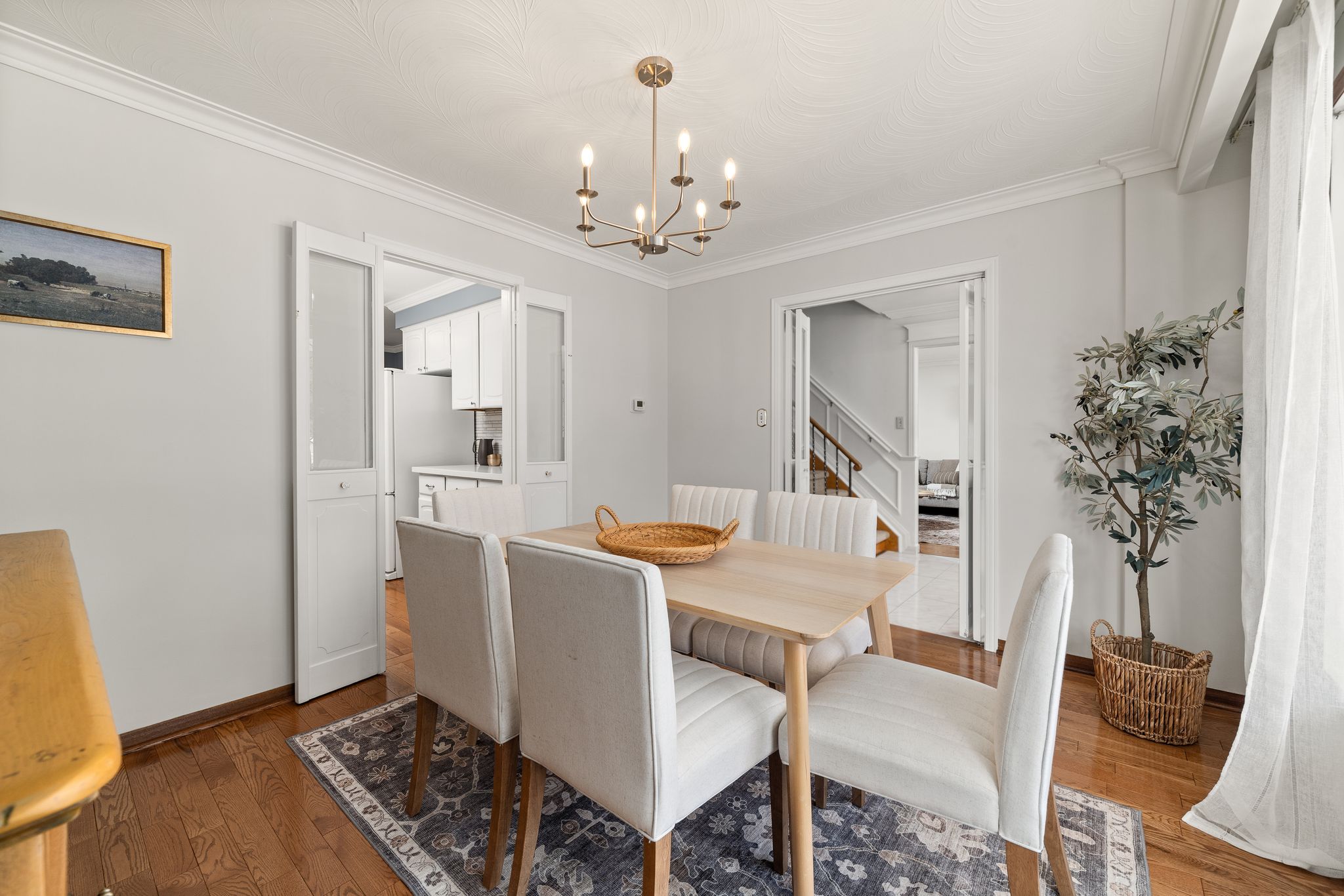 Dining room at 38A Deep Dene Dr, Highland Creek Village, with a view to the front entry