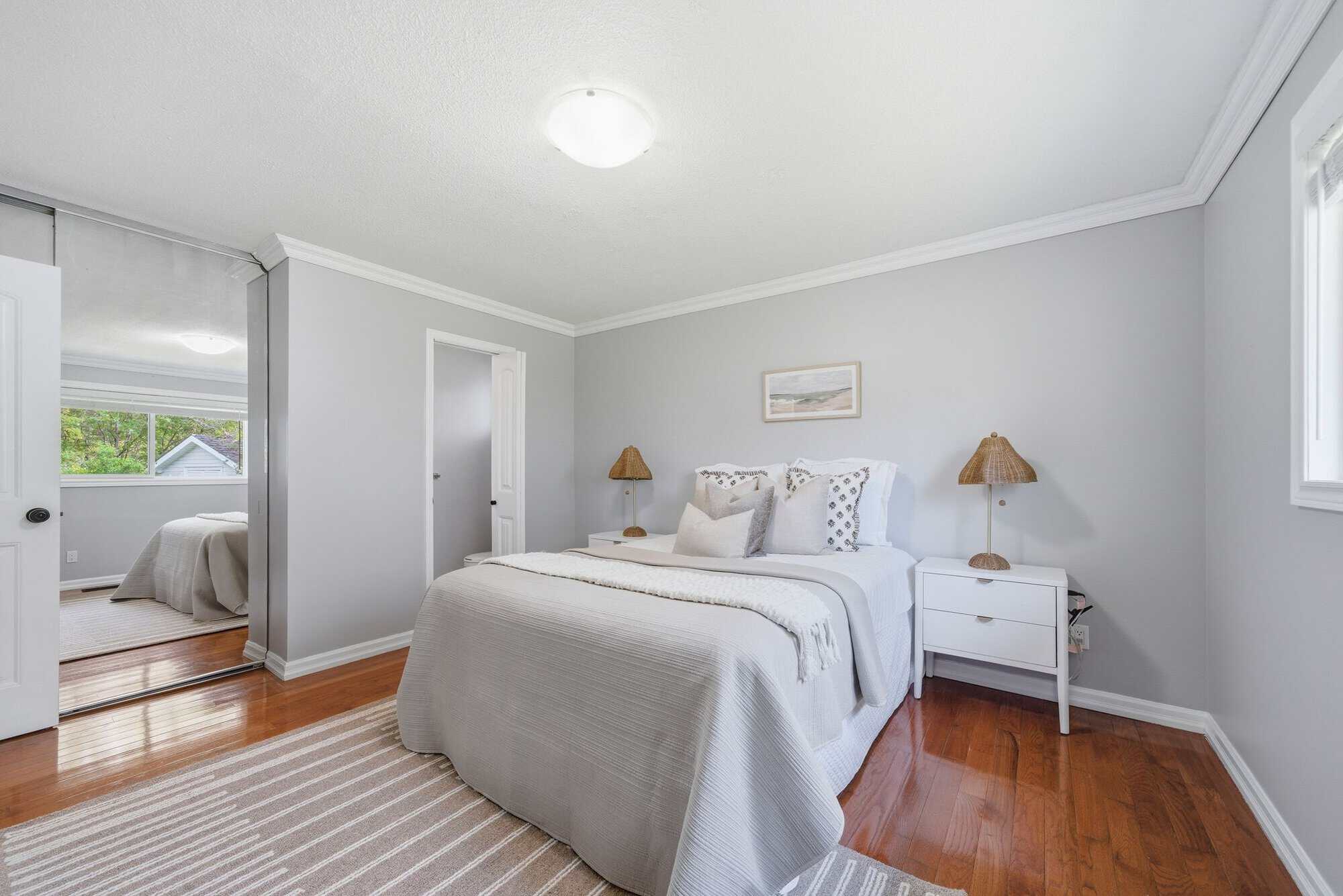 Primary bedroom at 39 Anstead Crescent, South Ajax, from a second angle