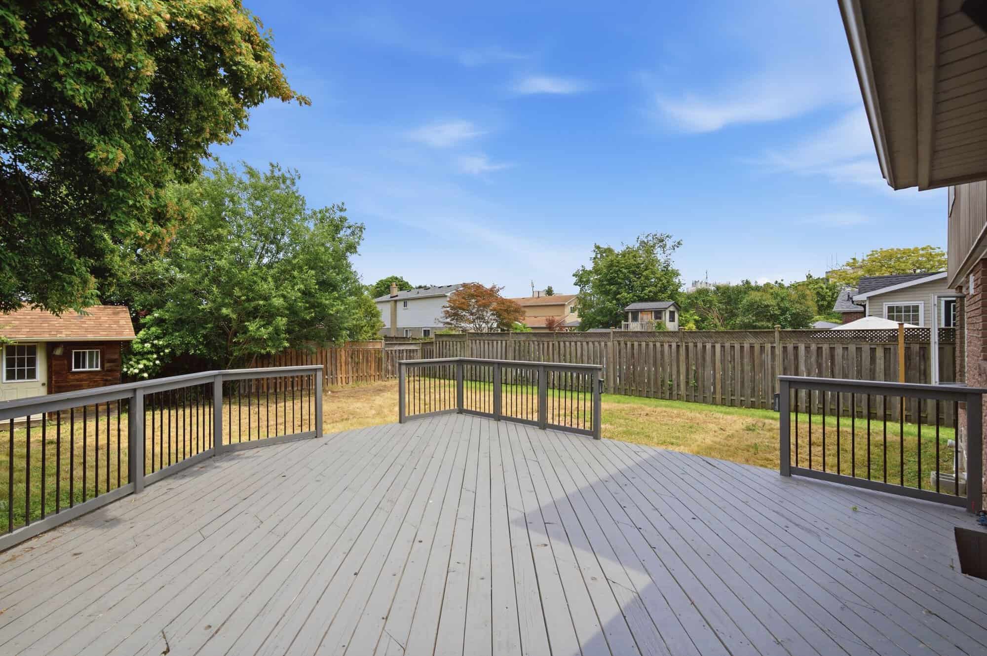 Deck at 96 Bolland Crescent, South Ajax, off the breakfast area