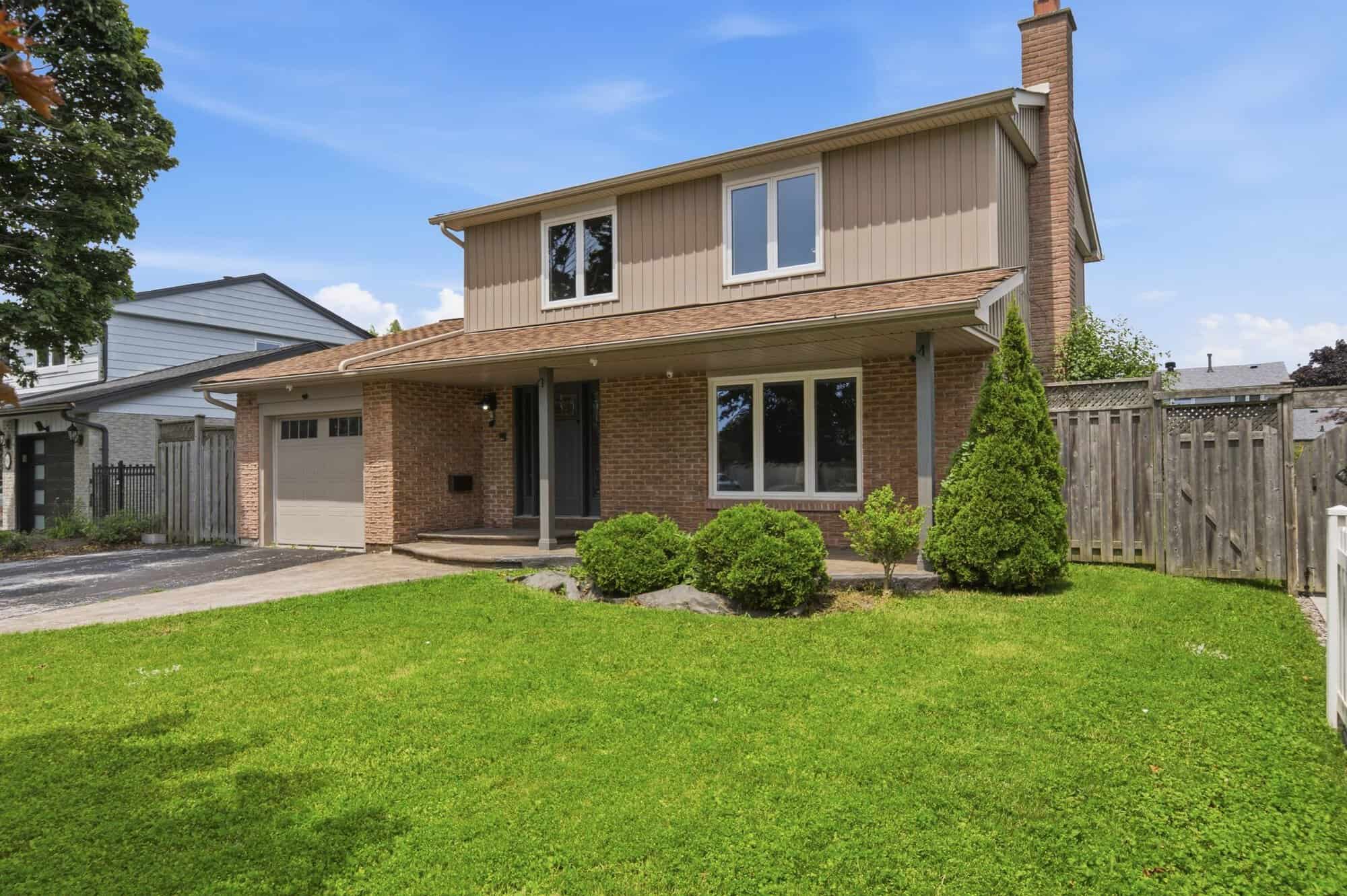 Front exterior of 96 Bolland Crescent, South Ajax, a renovated detached home, listed by Laura McBride, Ajax REALTOR®