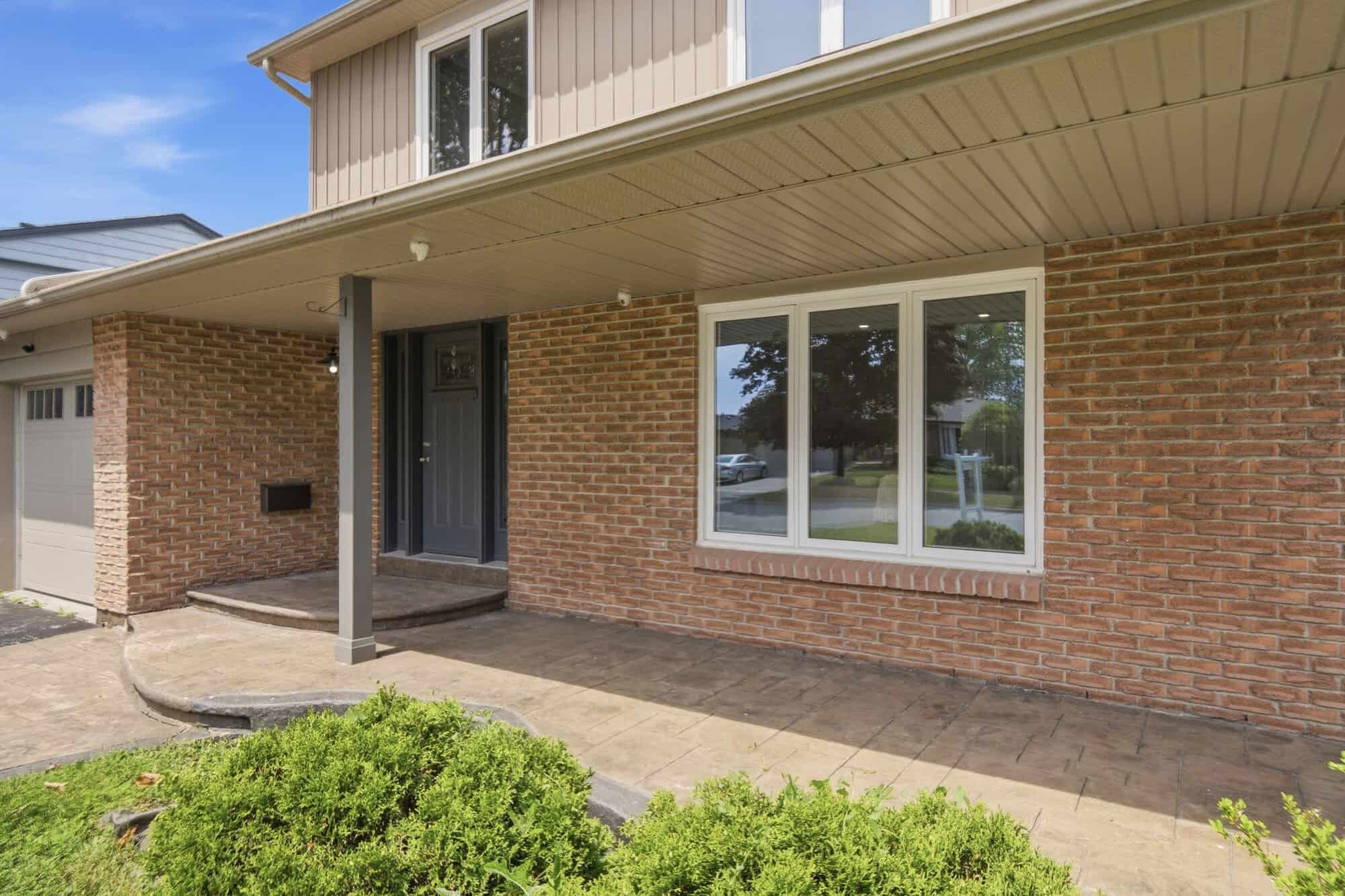 Front porch at 96 Bolland Crescent, South Ajax, from a second angle