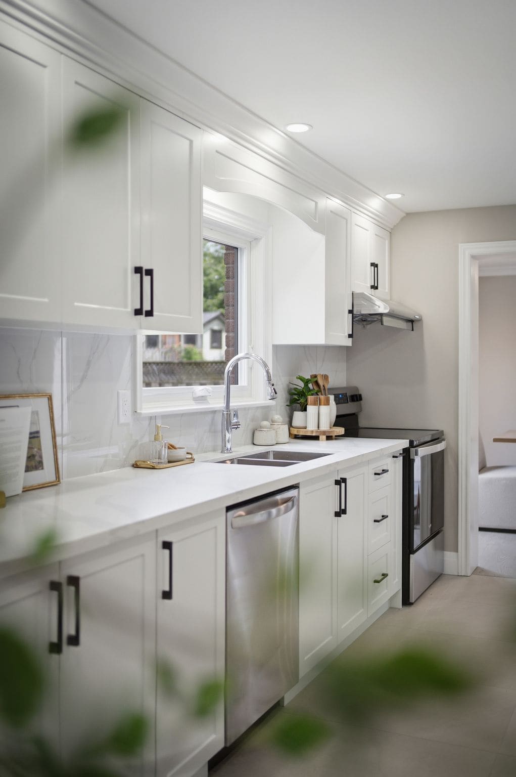 Kitchen at 96 Bolland Crescent, South Ajax, from a second angle