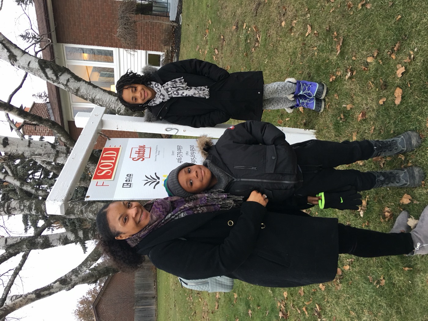 Clients in Pickering Village, Ajax, with Laura McBride, REALTOR&reg;