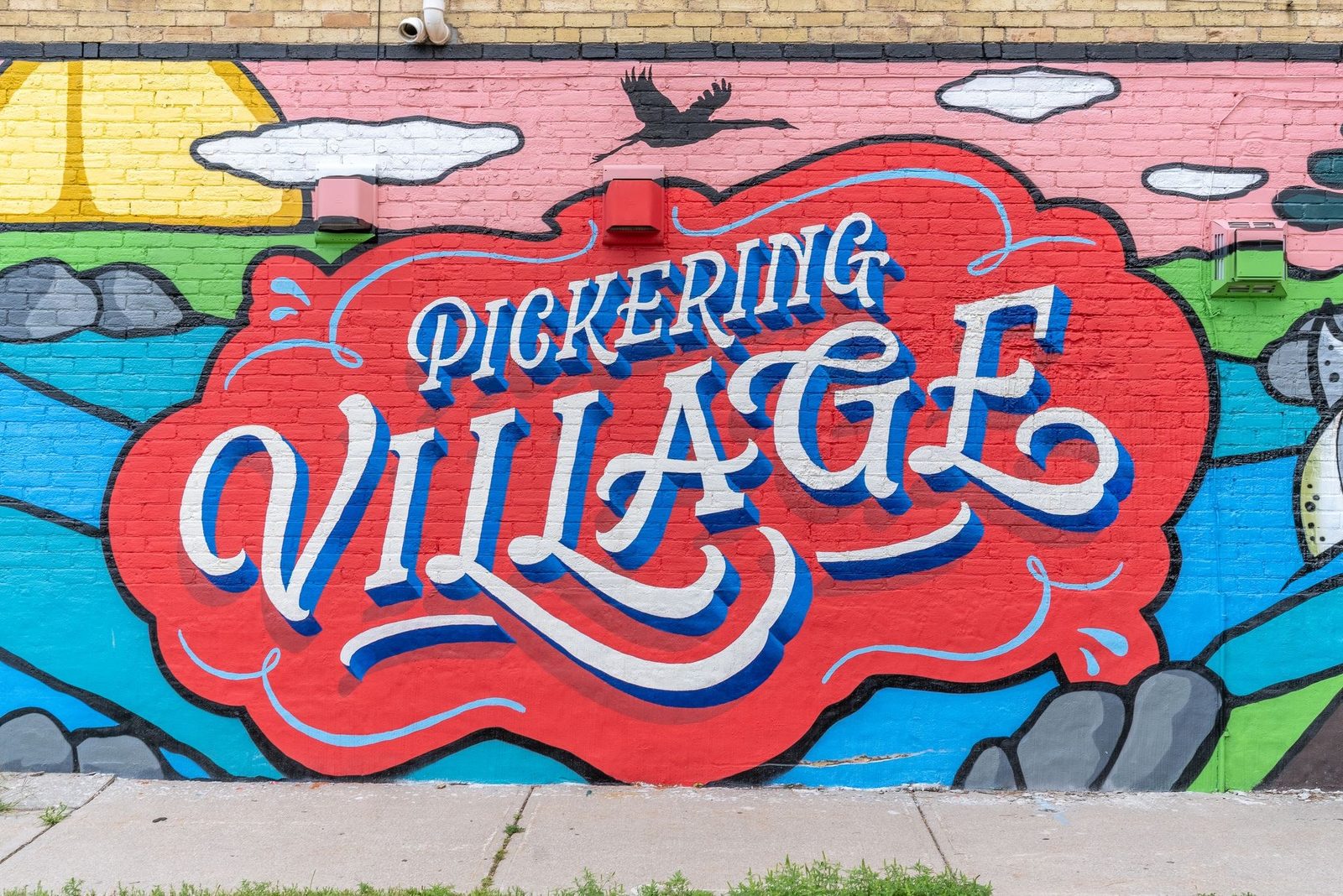 The Pickering Village mural in Ajax, shared by Laura McBride, Ajax REALTOR® with Revel Realty