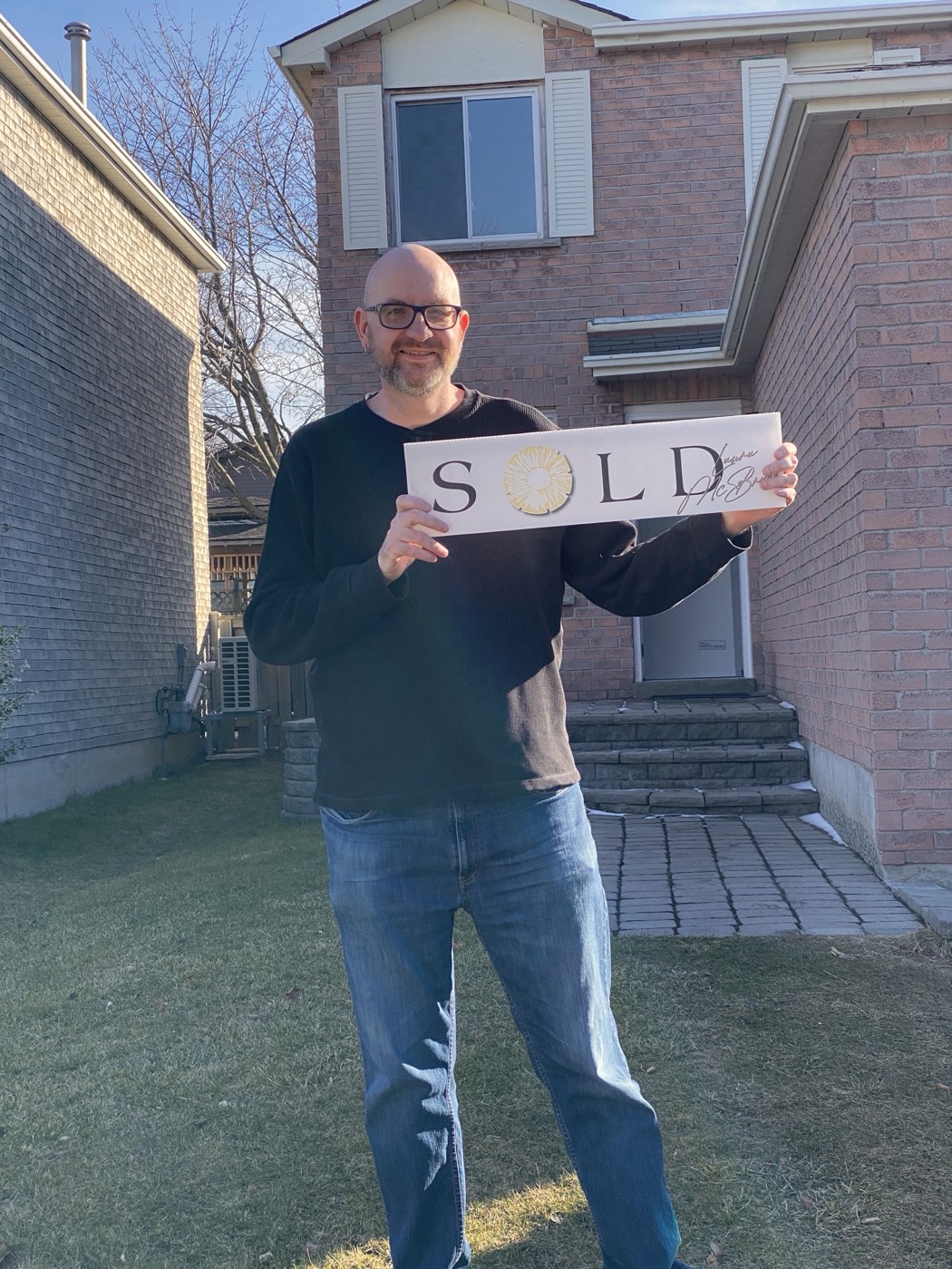 A Westney Heights, Ajax homeowner on closing day with Laura McBride, REALTOR&reg;
